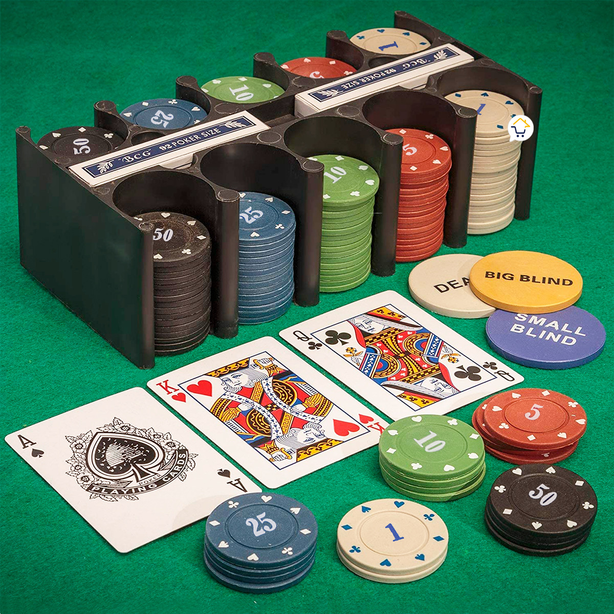 Miniatura 4 de Set Poker Juego De Cartas Naipes HD4154
